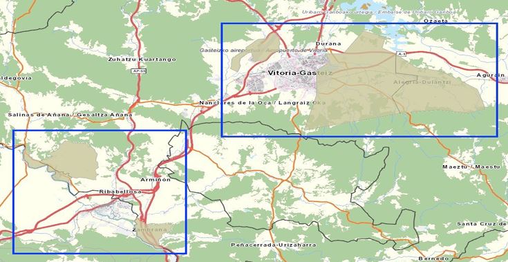 Mapa zonas vulnerables a la contaminación por nitratos